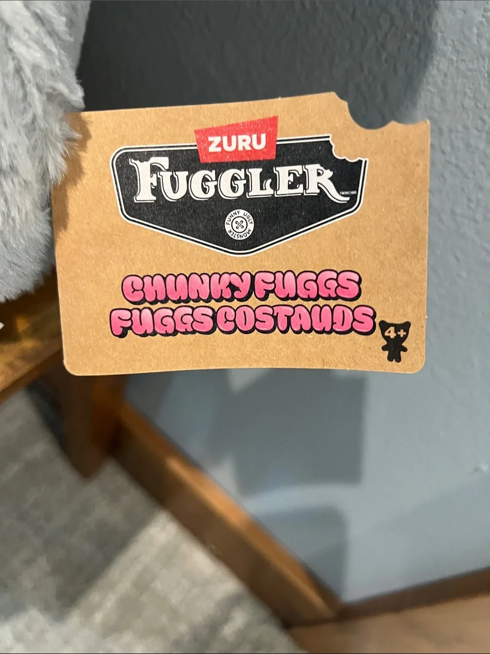 Fuggler Gray Plush “Trunkles” Elephant Stuffed Toy